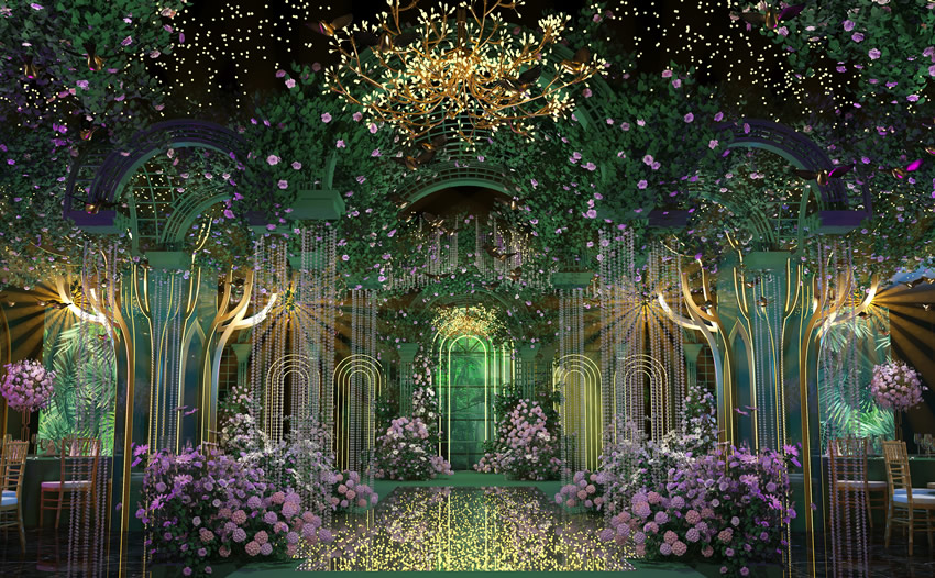 西双版纳奇妙森林婚礼堂效果展示